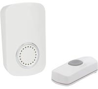 Perel sonnette sans fil plug-in IP44 150 mètres blanc 2 pièces