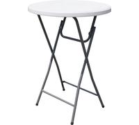 Perel table haute pliante, table de bistrot, table pliante, table haute d'extérieur résistante aux intempéries, table de bistrot ronde,