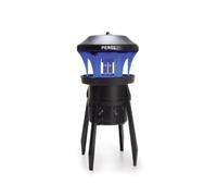 Perel Tue-Insectes UV avec Ventilateur pour l'extérieur, Couverture de 250 m², résistant à l'eau IPX4, Technologie LED économique, avec bac récupérateur Facile à Nettoyer et Anneau de Suspension