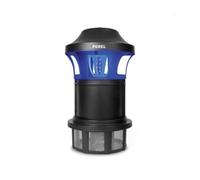 Perel Tue-Insectes UV avec Ventilateur pour l'extérieur, Couverture de 750 m², résistant à l'eau IPX4, Technologie LED économique, avec bac récupérateur Facile à Nettoyer et Anneau de Suspension