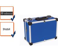 Perel valise de rangement, valise alu vide, valise de transport, valise alu, cadre aluminium, sangle de transport,