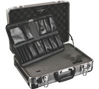 Perel valises de rangement, valise alu vide, valise de transport, valise alu, mousse cube