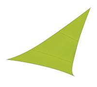 Perel Voile d'ombrage, Hydrofuge, 3,6 x 3,6 x 3,6 m, 160 g/m², Polyester, Triangulaire, Vert Lime