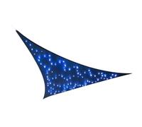 VOILE SOLAIRE LED - CIEL ÉTOILÉ - TRIANGULAIRE - 3.6 x 3.6 x 3.6 m - BLEU FONCÉ G