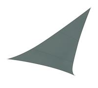 Perel Voile d'ombrage, Toile ombrage, Toile extérieure terrasse, imperméable, Protection Contre UV, 3 Anneaux en O en Acier Inoxydable, 3.6 x 3.6 x 3.6 m, 160 g/m², Polyester, Triangulaire, Gris Vert