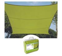 Voile d'ombrage carrée PROVENCE OUTILLAGE - Vert - 5 x 5 m - Tissu aéré hydrofuge - Protection anti-UV