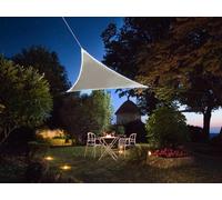 Perel VOILE SOLAIRE AVEC CONTOUR LED - TRIANGULAIRE - 3.6 x 3.6 x 3.6 m - TAUPE