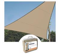 Perel VOILE SOLAIRE PERMABLE - TRIANGLE - 3.6x3.6x3.6m - COULEUR : CHAMPAGNE