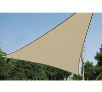 Perel VOILE SOLAIRE PERMÉABLE - TRIANGLE - 3.6 x 3.6 x 3.6 m - COULEUR : CHAMPAGNE