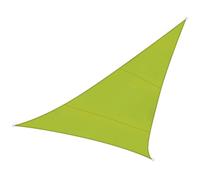 Perel Voile d'ombrage, Toile ombrage, Toile extérieure terrasse, imperméable, Protection Contre UV, 3 Anneaux en O en Acier Inoxydable, 5 x 5 x 5 m, 160 g/m², Polyester, Triangulaire, Vert Lime
