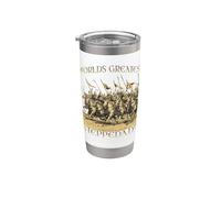 Pères des steppes Empire mongol Gengis Khan Horde d'Or Gobelet isotherme en acier inoxydable double paroi