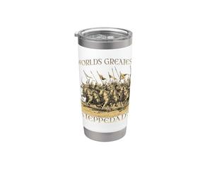Pères des steppes Empire mongol Gengis Khan Horde d'Or Gobelet isotherme en acier inoxydable double paroi