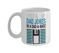 Pères, Je Garde Toutes Mes Blagues De Papa Dans Une Base De Papa. Mug Jolis Tasse À Café Céramique Tasse Pour Travail Lait Espresso 330Ml