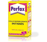 PERFAX Colle Papiers Peints Intissés , colle à diluer pour papiers peints intissés, toile de verre - Paquet 200g pour 4 rouleaux