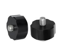 Perfeclan 1 Paire de vis et écrous de Plaque arrière en Acier Inoxydable M8, écrou Noir, Remplacement Rapide pour Gilet stabilisateur de plongée sous-Marine,