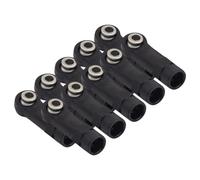 perfeclan 10 Pièces Embouts à Rotule RC Voiture Tête de Joint Sphérique M4 Accessoire de Réparation Léger Résistant Convient pour Modèles RC Crawler 1/10 1/8 Ut, Style D
