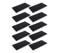 Perfeclan 10 Pièces Nursery Seedling Trays Plateaux de Semis Propagation Résistants avec 72 Trous Drainage Facile en Pet Réutilisables pour Semis Plantes Intéri, 80g