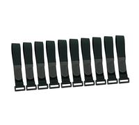 Perfeclan 10 Pièces Sangles de Serrage Vélo Porte-vélo Support de Sangle de Maintien Crochet et Boucles, 30 cm