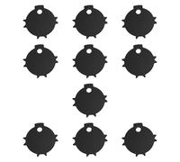 perfeclan 10 pièces Universal Tension Key Ciscoir et ciseaux Outil de réglage, Black 6 Dents