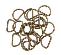 perfeclan 100pcs Anneaux D en Demi-Ronds Boucle Réparation, Bronze, 15x10x2mm