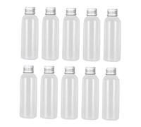 perfeclan 10pcs Bouteilles de pour articles de toilette Clear Sample Flacols, Portable Refipillable Liquid Conteneurs for Essential Huiles Lotions