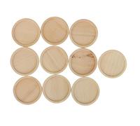 Perfeclan 10pcs Cabochon Pendentif Vide Lunette Rond en Bois Support, Bois, 30 mm