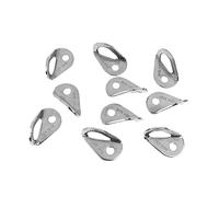 Perfeclan 10pcs Escalade Boulon d'ancrage Cintre Plaque d'ancrage Crochet matériel 25kN M10 Extension Clou Boulon Cintre pour assurage Voyage Piton Sports de