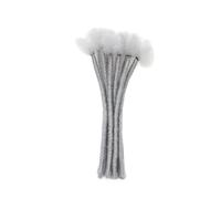 perfeclan 10pcs Extensions de cheveux Dreadlock fournit, Gris