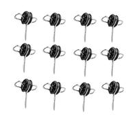 Perfeclan 12 Ancrages pour Poignée de Portail de Clôture électrique, Poteau en Bois