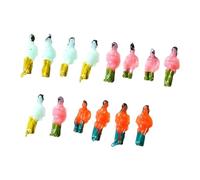 perfeclan 14 Figurines Peintes à La Main, Modèles Réalistes, Poupées D'activité, Train, Scène Architecturale, Jouet, Mini-diorama, Figurines Adaptées à L, Échelle 1/200