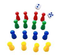 perfeclan 16x pièces d'échecs volantes pion pièces d'échecs accessoires de fête pièces de jeu d'échecs jeu de dés dames d'échecs pour les enfants de la famille