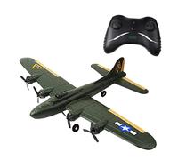 Perfeclan , 2.4G 2 Canaux RC Stunting Glider RC Fighter B17 Bomber Jouet, Prêt à, Facile à Contrôler, avec Batterie 3.7V 450Mah li po, armée Verte