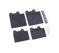 perfeclan 2 garde-boue de simulation 1/8, accessoire de bricolage, facile à installer, doublure portable, décoration, garde-boue en caoutchouc pour voiture de