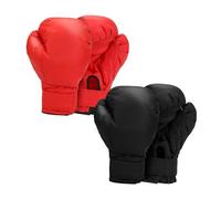 Perfeclan 2 Paires de Gants de Boxe, Sac de Frappe, Gants de Kickboxing, Gants de Sparring en Cuir PU pour Les de karaté, MMA Muay Thai, Adultes