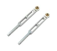 perfeclan 2 Pièces Tirants Essieu Arrière Voiture RC Métal Accessoires Voitures Modélisme Fonction Remplacement Facile Convient pour Jouet Modèle Collection Rép, Argent