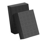 Perfeclan 2 Tapis de réception Silencieux pour haltérophilie, Portables et insonorisés, pour haltères et Barres de Musculation à Domicile ou en Salle, Noir 50x33x4cm