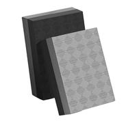 Perfeclan 2 Tapis de réception Silencieux pour haltérophilie, Portables et insonorisés, pour haltères et Barres de Musculation à Domicile ou en Salle, Noir Gris 50x40x4cm