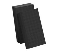 Perfeclan 2 Tapis de réception Silencieux pour haltérophilie, Portables et insonorisés, pour haltères et Barres de Musculation à Domicile ou en Salle, Noir 100x50x4cm