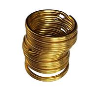 Perfeclan 20 Porte-clés Fendus en Laiton Porte-Cerceau de Boucle 15mm / 12mm Anneau de Saut Rond Bricolage Accessoires