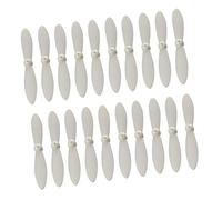 Perfeclan 20pcs Hélices Airscrew Remplacer pour CX 10 MINI Quadcopter Blanc
