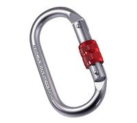 Perfeclan 25kN Verrouillage Mousqueton Vis Verrouillage Crochet Boucle O en Forme de Vis Porte-clés Matériel pour Rappel Randonnée Alpinisme Escalade Hamacs