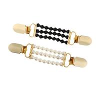 Perfeclan 2pcs Clip Chandail Pull Châle Clip de Chemise Porte-Pince Métal Elégant