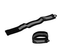 Perfeclan 2pcs Sangle de Jambe de vélo, Pantalon de Vélo Convient pour Jogging, Cyclisme, Noir, 35mm