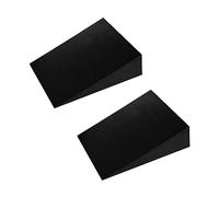 Perfeclan 2X Blocs de Calage de Yoga en Mousse Planche Inclinée Civière de Mollet Planches de Squat Plaque Inclinée Briques de Yoga Anti-dérapant Mollet Soulève, Noir 11.5cmx9cmx3cm