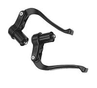 Perfeclan 2x leviers de frein de vélo, accessoire d'extrémité de, barre aérodynamique en alliage d'aluminium noir pour triathlon montagne vélo pliant