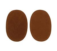 Perfeclan 2x Ovale Patch en PU Réparation Couture Coude Artificiel Thin Patchs Coudiere, Brun
