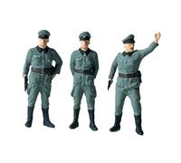 Perfeclan 3 Figurines de Soldats à l'échelle 1/72, décorations artistiques, dioramas, maquettes d'officiers allemands, Mini Figurines pour