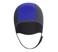Perfeclan 3mm Néoprène Plongée Chapeau Protection Flexible Oreille Natation Chapeau Bonnet Combinaison Capuche pour Canoë Snorkeling, Bleu