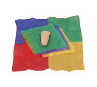 Perfeclan 4 PCS Écharpes Magiques Multicolores, Foulard Soie Restauration Tours de Magie Street Stage Magictoy Débutant Magicien Créatif, Mouchoir Magicien en Soie, Accessoire de Spectacle Rue/Scène