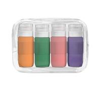 perfeclan 4pcs Bouteilles de pour articles de toilette Fuiser 80 ml, Couleur Foncée